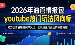 2026年油管情报包，youtube热门玩法风向标，助力创作者精准踩中风口，实现流量与变现的双重突破