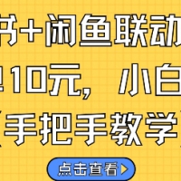 小红书+闲鱼联动挣钱，一单10元，小白可做